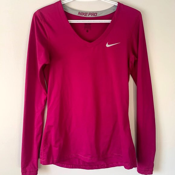 Nike Pro Long-sleeve Athletic Shirt - Picture 1 of 4